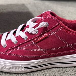 Skechers Women's Fuchsia Lace-Up Sneakers